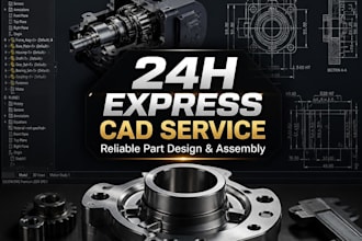 do express 2d to 3d cad conversion in 24 hours