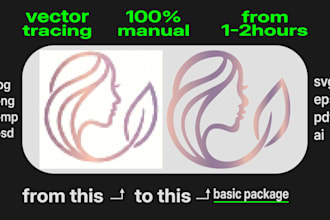 convert your ai image or logo into vector