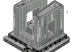 create a 3d bim architectural model in revit