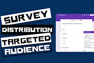 distribute your market research survey to your target audience