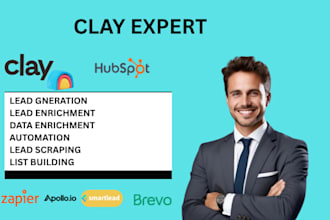 setup clay com hubspot CRM clay lead generation, lead enrichment, list building