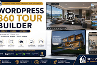setup wordpress 360 tour builder wp VR cloudpano kuula panoee 3dvista matterport