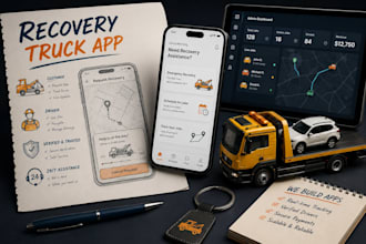 build roadside assistance app, recovery truck app, towing service, tow truck app