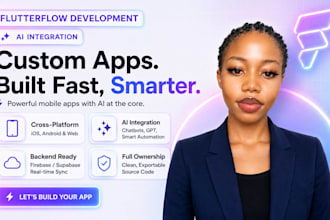 develop flutterflow app, flutter app, ai mobile app development