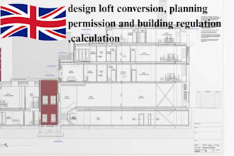 design loft conversion, planning permission and building regulation ,calculation