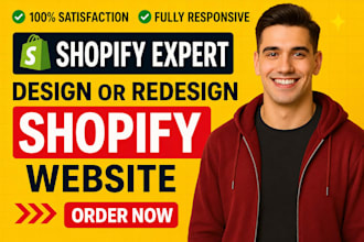 do shopify website development, design shopify dropshipping store