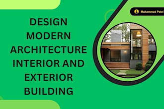 design modern architecture interior and exterior building
