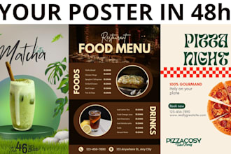 design a restaurant promotion poster