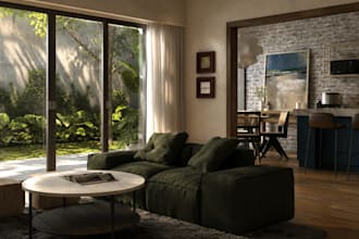 create a warm and functional residential interior design