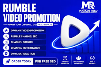 do organic rumble video promotion rumble channel growth