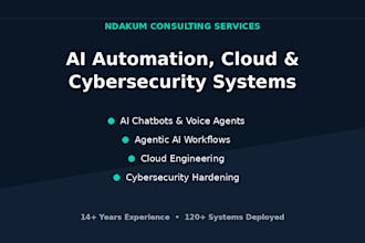 build ai chatbots, cloud, and cybersecurity systems