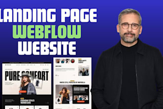 be your webflow expert, webflow landing page, webflow design, figma to webflow
