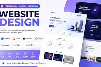 build webflow softr typedream brizy cloud carrd dorik bubble website design