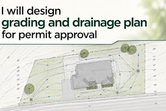 design grading and drainage plan for permit approval