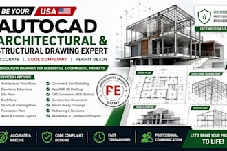 be your USA autocad architectural and structural drawing expert