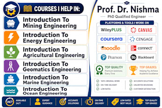 introduction to mining energy agricultural  geomatics marine ocean engineering