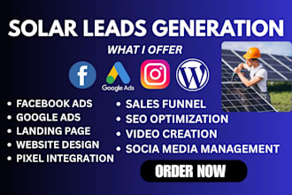 generate quality hvac leads solar installations landing page roofing leads