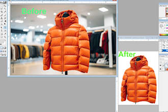 do professional background removal and object removal
