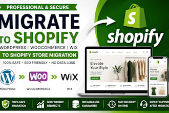 migrate wordpress to shopify woocommerce wix to shopify store migration