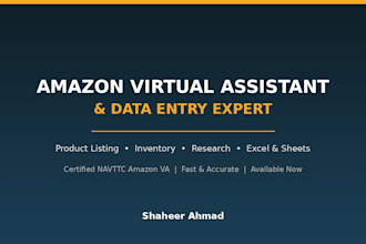 do amazon VA and data entry work