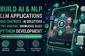 build ai agents, llm apps, rag chatbots and generative ai solutions