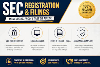 register sec filing, edgar access, for form d, reg cf, reg a