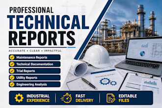 create professional maintenance engineering and technical reports