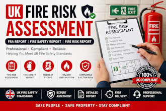 do UK fire risk assessment, fire safety report, fire risk report and fra report