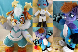 create handmade soft custom plush toy stuffed animal crochet kawaii plush