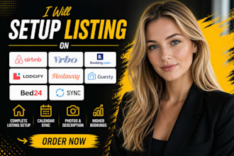 setup listing on airbnb vrbo booking com lodgify hostaway guesty, bed24 sync