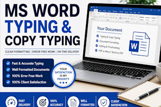 do ms word typing and copy typing