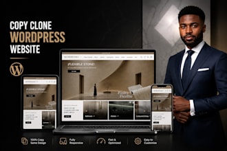 professionally clone or copy any wordpress website