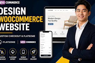 design woocommerce website with custom checkout, product page and flatsome