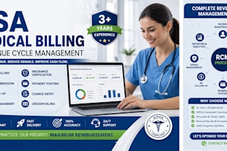 do USA medical billing, ar follow up, denial,revenue cycle