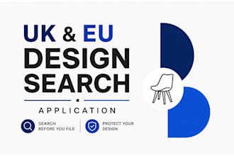 do design patent search and UK and eu registered design filing