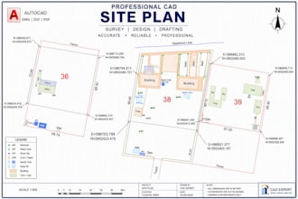 do land survey drafting land survey cad drawing scv  to cad