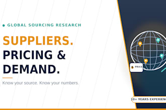 research suppliers, pricing and demand for your business