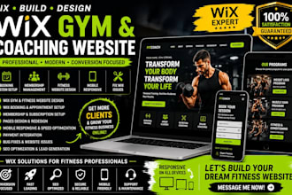fix build wix gym coaching website issues wix fitness coach website design