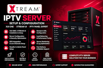 setup xui one admin server, server log configuration, xtream ui installation