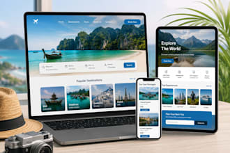 build a modern travel agency and tourism website
