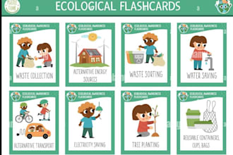 design creative vocabulary flashcards and educational resources