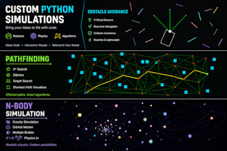 build custom python simulations using pygame