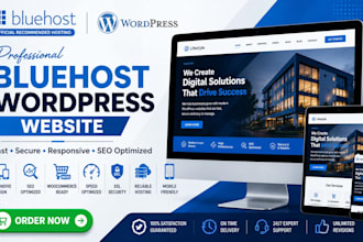 design, redesign, or customize your bluehost wordpress website professionally