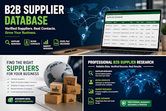 build a verified b2b supplier database with buyer contacts