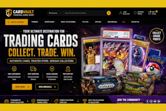 build trading card website pokemon shopify store trading card store game store