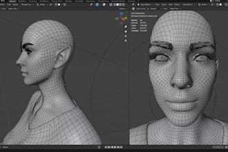 repair and fix ai model topology uv unwrap 3d scan cleanup 3d texture 3d rigging