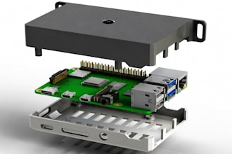 design product prototype cad, pcb enclosure electronic housing for manufacturing