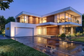 rearrange old village residential space, estate home design, urban housing block