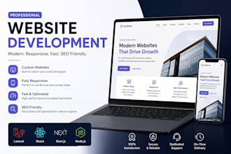 develop a custom web application in laravel