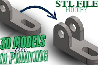 model, fix, edit, modify, and prepare stl files for 3d printing